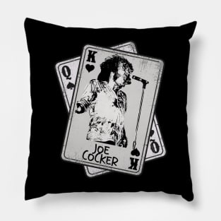 Retro Joe cocker 1972s Card Style Pillow