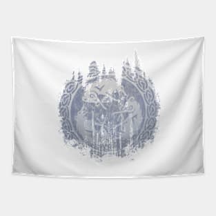 God Of War - Worn Wolves Icon Tapestry