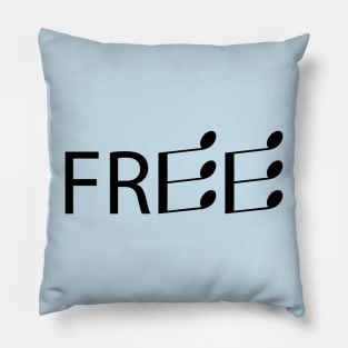 Free being free artistic design Pillow