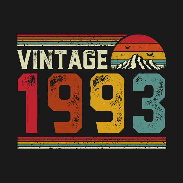 Vintage 1993 Birthday Gift Retro Style by Foatui