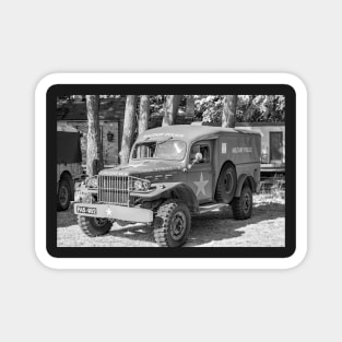 World War 2 military police vehicle Magnet