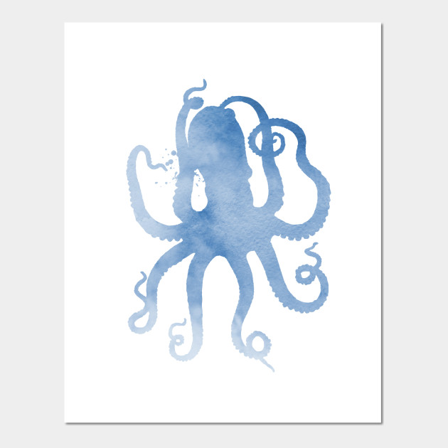 Blue Octopus Octopus Posters And Art Prints Teepublic Uk ❤ size & color ❤ approx. teepublic