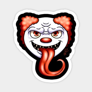 Creepy Smiley Face Clown Magnet