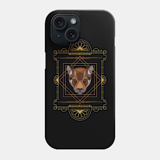 Art Deco Cat - Vintage Wildcat Pattern Phone Case