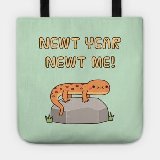 Newt Year Newt Me New Year Resolutions Funny Tote