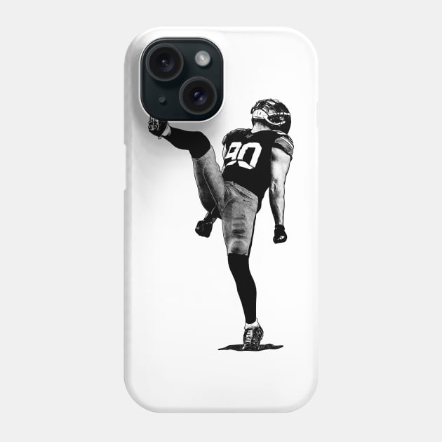 TJ Watt Phone Case by Puaststrol