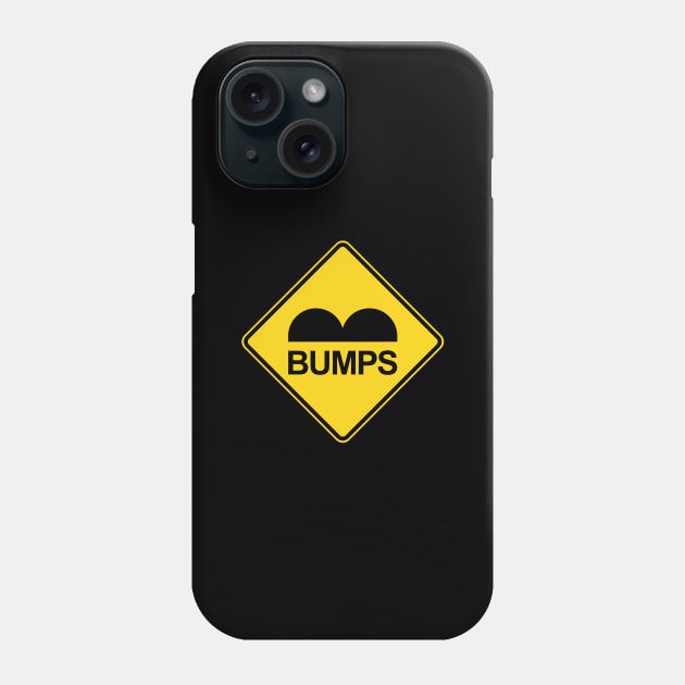 Caution Speed Bumps Traffic Sign Phone Case by tinybiscuits