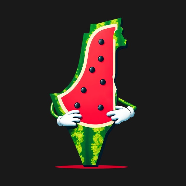 Watermelon Palestine by FutureGadgetsToday