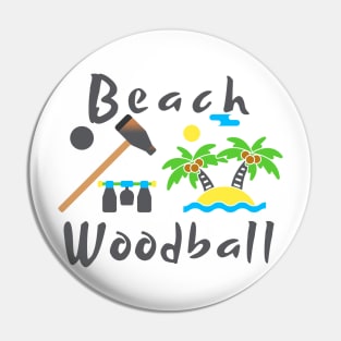 Beach Woodball Championship Pin