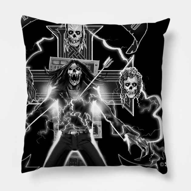 Death by Stereo/Lost Boys BW Pillow by spacelord