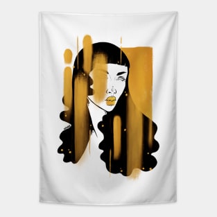 Gold Drip Tapestry