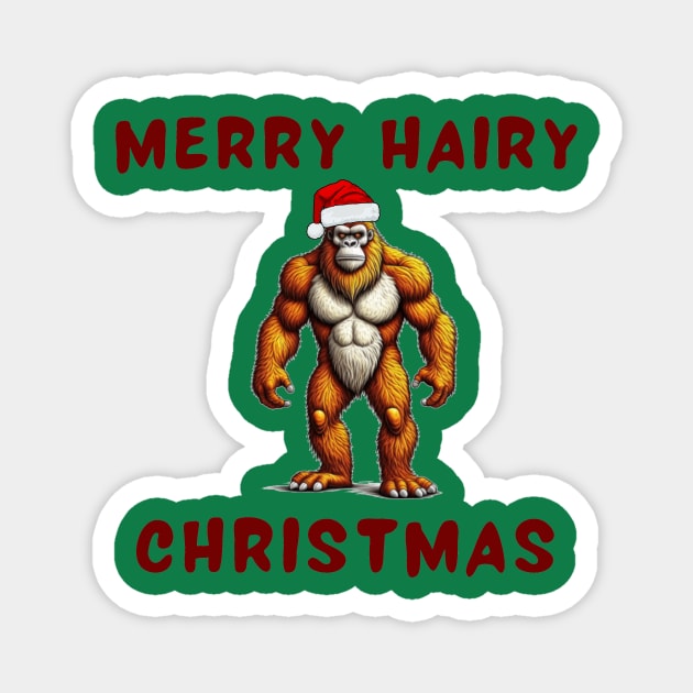 MERRY HAIRY CHRISTMAS Magnet by IOANNISSKEVAS