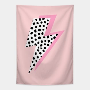 Dalmatian Lightning Bolt and Pink Tapestry