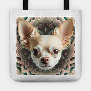 A Fractal Design of A Chihuahua Tote