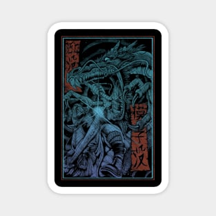 "SAMURAI VS DRAGON" Magnet