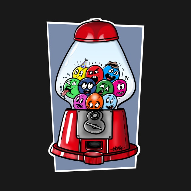 Gumball Machine Doodles by madebystfn