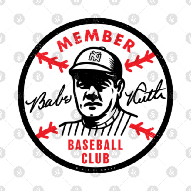 Disover Babe Ruth Baseball Club Pin (Color) - Babe Ruth - T-Shirt