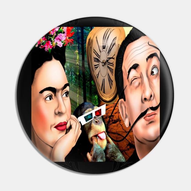 Frida e Dali Pin by JEFF FONSECART