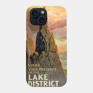 Vintage Travel Poster England Lake District Phone Case