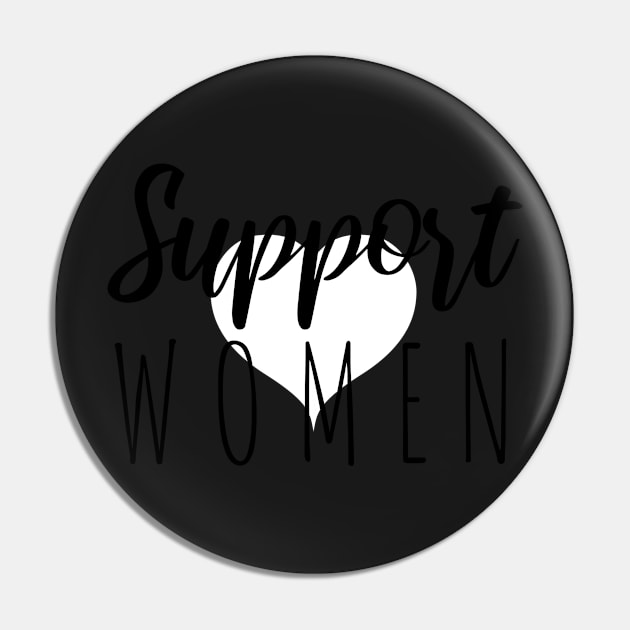 Support Strong Feminist Women Sticker Gifts Pin by gillys