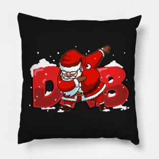 Dabbing Santa Christmas Tshirt Gift Dab Santa Claus T-Shirt Red Pillow