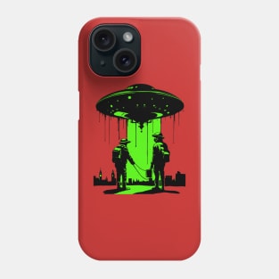 The Investigation: Retro Sci-Fi Flying Saucer Phone Case