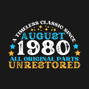 A timeless classic since August 1980. All original part, unrestored T-Shirt