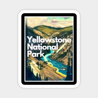 Yellowstone National Park hike - Wyoming USA Magnet