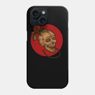 Skull and rose! Phone Case