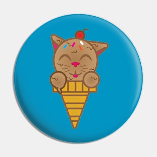 Kitty Cone (with sprinkles) Pin