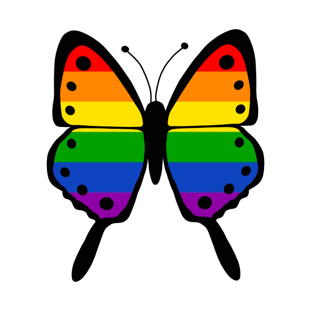 Rainbow Butterfly by WelshDesigns