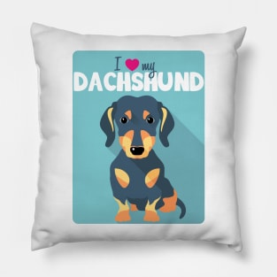 I love my Dachshund - blue! Especially for Doxie owners! Pillow