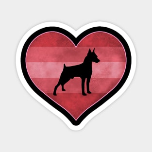 Doberman Heart Love Valentines Day Magnet