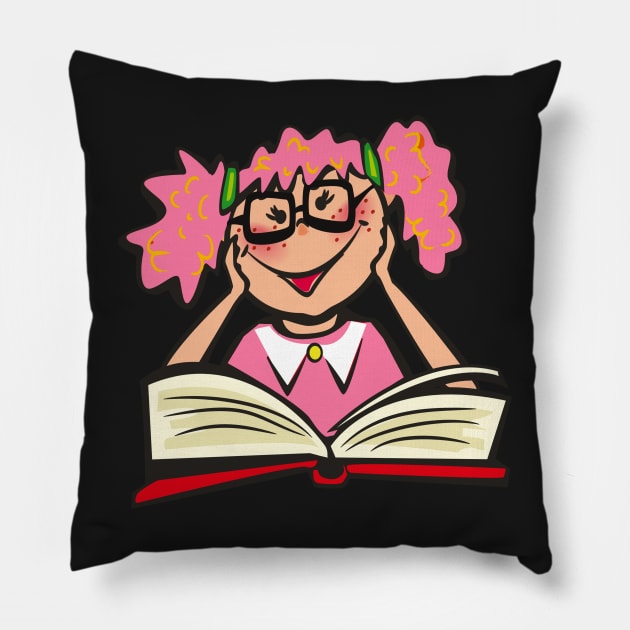 reading Pillow by saddamco