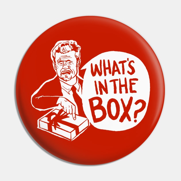 What's In The Box - Christmas and Seven Mashup Pin by sombreroinc