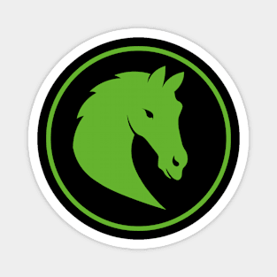 green horse head Magnet