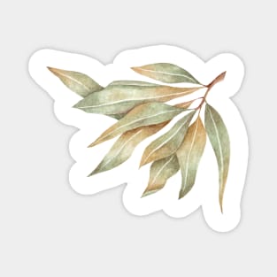 Green leaves Magnet