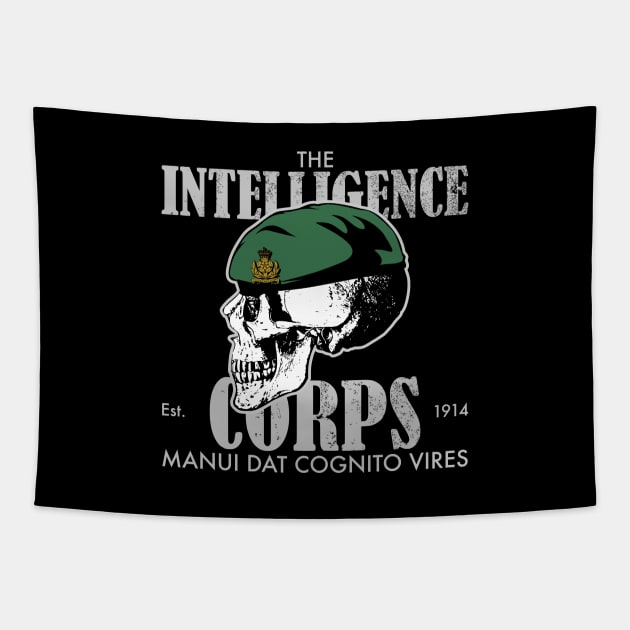 Intelligence Corps (distressed) Tapestry by TCP