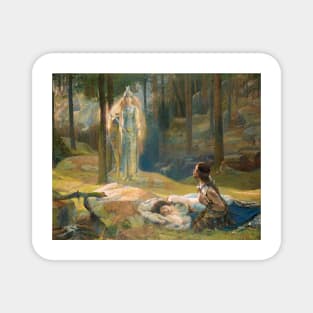 The Revelation, Brunhilde Seeing Siegmund And Sieglinde, 1893  - Gaston Bussière Magnet