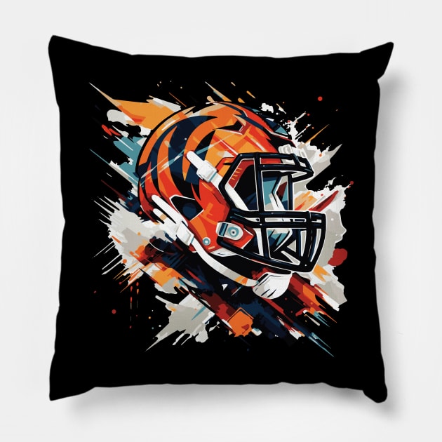 Cincinnati Bengals Helmet Pillow by vectrus