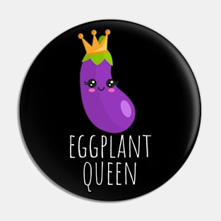 Eggplant Queen Cute Pin