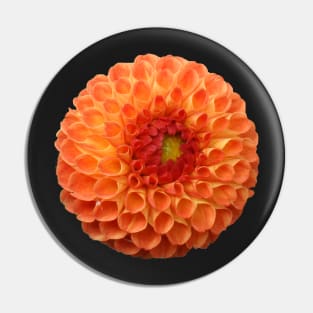 Orange Flower Pin