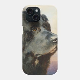 A Newfoundland Dog by Carl Reichert Phone Case