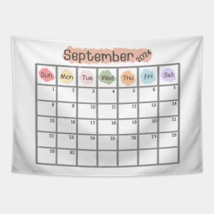 September 2024 Calendar Tapestry