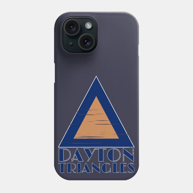 Vintage Dayton Triangles Phone Case by 7071