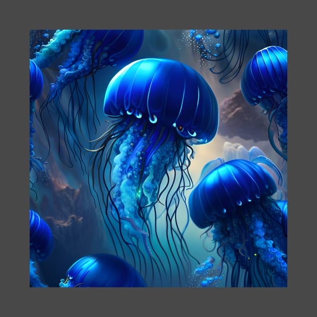 Blue Jellyfish by SmartPufferFish