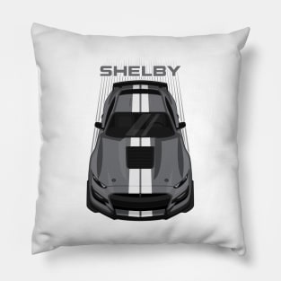 Ford Mustang Shelby GT500 2020-2021 - Magnetic Grey - White Stripes Pillow