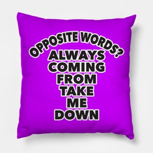 Opposite Words Pillow