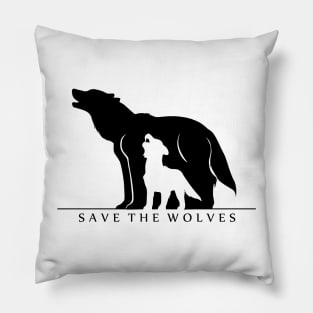 Save The Wolves Pillow