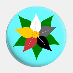 Pride Poinsettia Pin